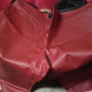 Avenue Red Wide Leg Pants